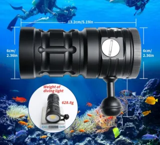 Linterna Buceo Video Turbo S 10000 Lúmenes