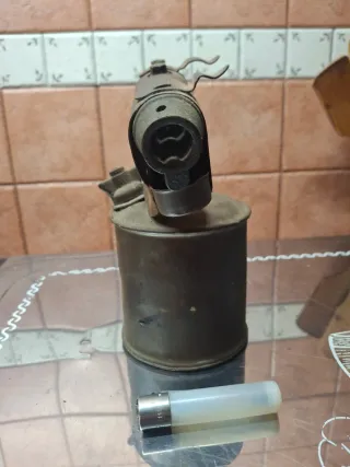 Antiguo soplete de latón