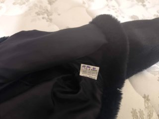 Bolero bambina nero pelliccia sintetica