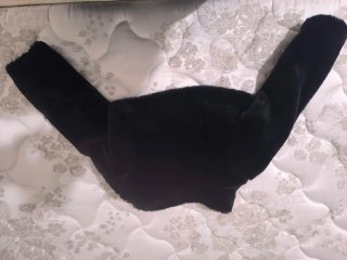 Bolero bambina nero pelliccia sintetica