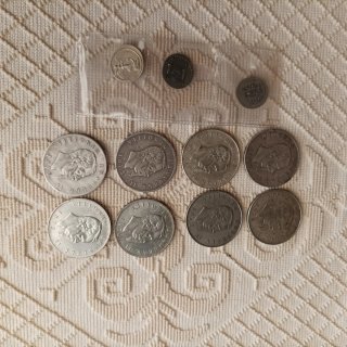 8 Monete 5 Lire Vittorio Emanuele II