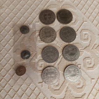 8 Monete 5 Lire Vittorio Emanuele II