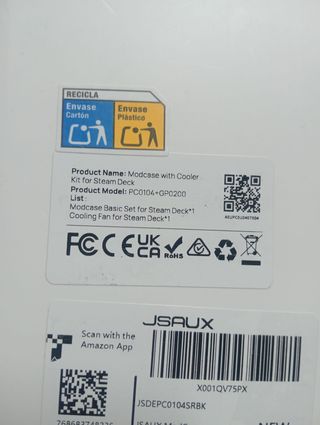 JSAUX Steam Deck ModCase + Cooler Kit