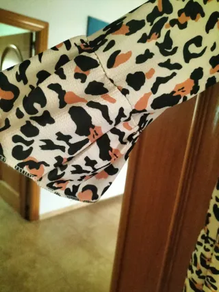 Vestido estampado leopardo talla 46/48