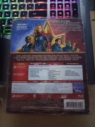 Steelbook Godzilla y Capitana Marvel Blu-ray 3D