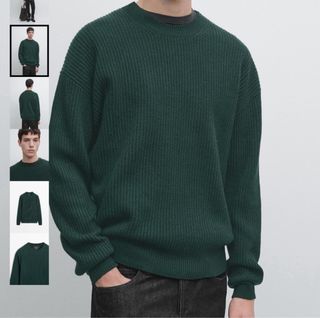 Jersey Massimo Dutti Verde Lana Nuevo