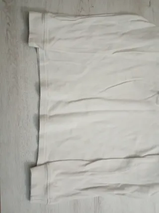 Polo blanco manga larga niño 7/8 años