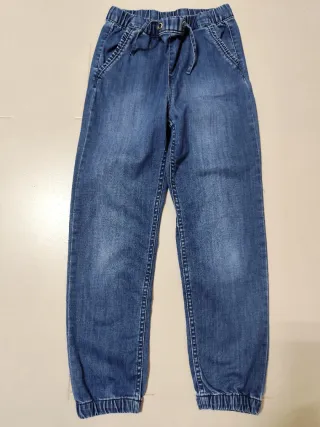 Lote de 2 Calças de Ganga Largas Menina (8 anos)