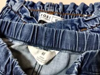 Lote de 2 Calças de Ganga Largas Menina (8 anos)