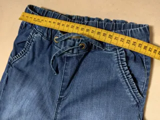 Lote de 2 Calças de Ganga Largas Menina (8 anos)