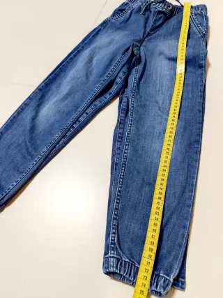 Lote de 2 Calças de Ganga Largas Menina (8 anos)