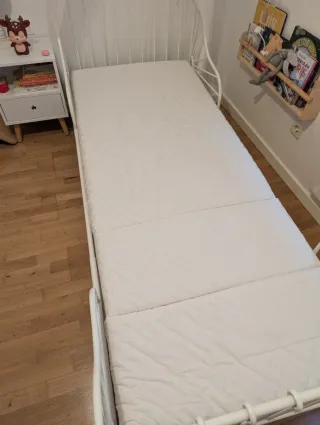 Cama Minnen metal blanco con 3 posiciones