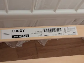 Cama Minnen metal blanco con 3 posiciones