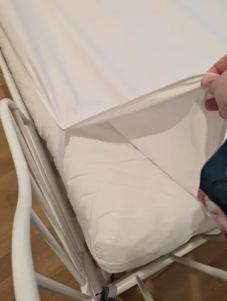 Cama Minnen metal blanco con 3 posiciones