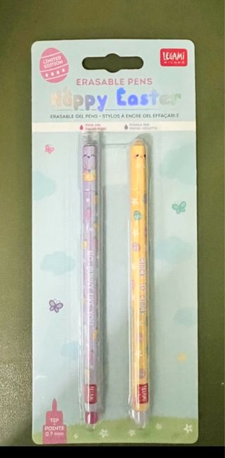 Set 2 Penne Gel Cancellabili Legami Pasqua