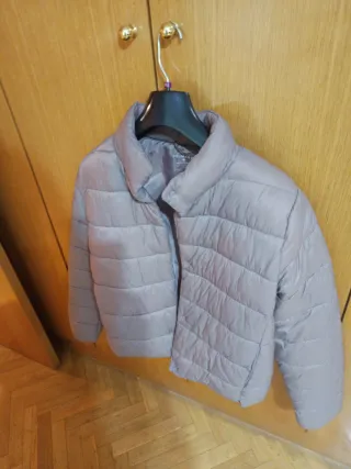 Cazadora plumífero rosa ligera M