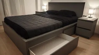 Cama 160x200 + Mesitas + Lámparas
