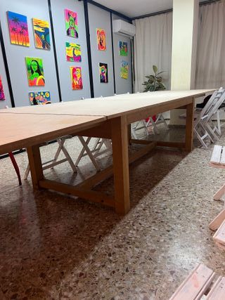 Mesa plegable 480x120cm