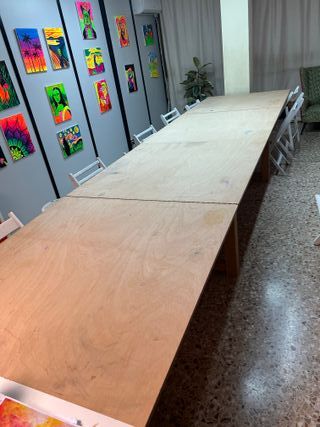 Mesa plegable 480x120cm