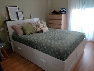 Estructura Cama IKEA + Cabecero + Colchón 140x200