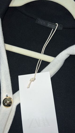 Vestido Zara Negro y Blanco