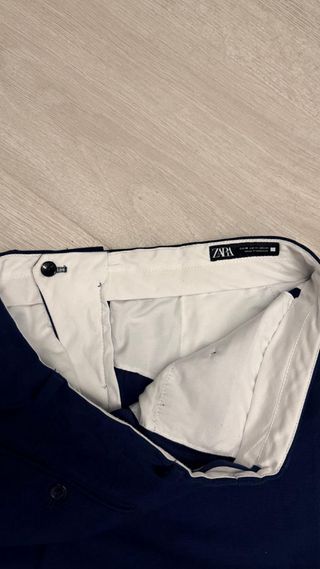 Traje Zara Azul Marino Hombre