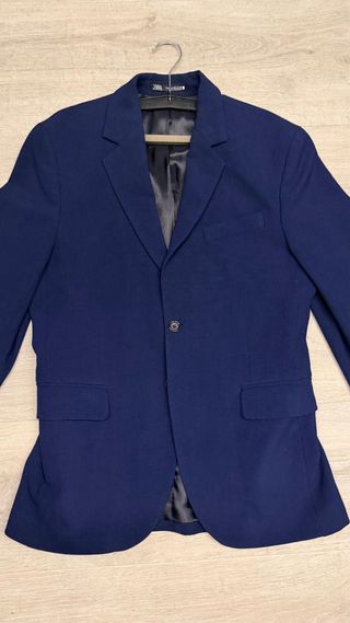 Traje Zara Azul Marino Hombre