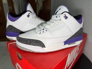 Zapatillas Jordan 3 Morado Blanco
