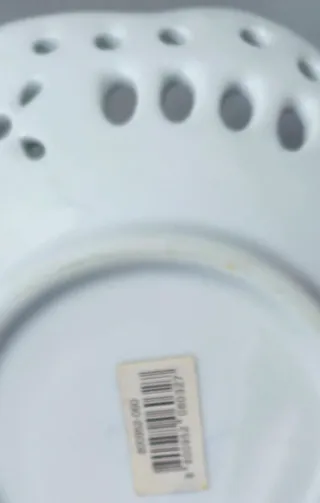 Plato decorativo azul y blanco