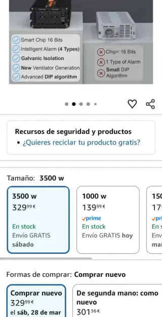 Inversor Onda Pura 3500W/7000W 12V
