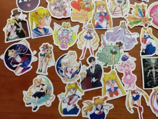 Sailor Moon 80 pegatinas serie anime manga