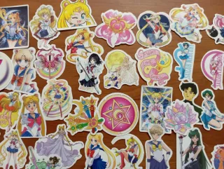 Sailor Moon 80 pegatinas serie anime manga