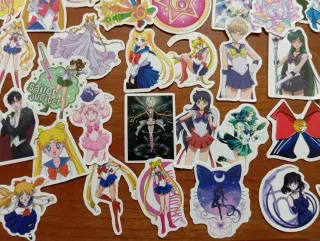Sailor Moon 80 pegatinas serie anime manga