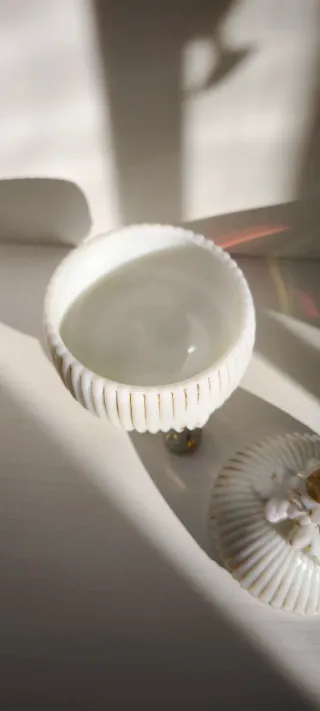 Azucarero Cristal Opalina Portieux 1907