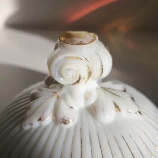 Azucarero Cristal Opalina Portieux 1907