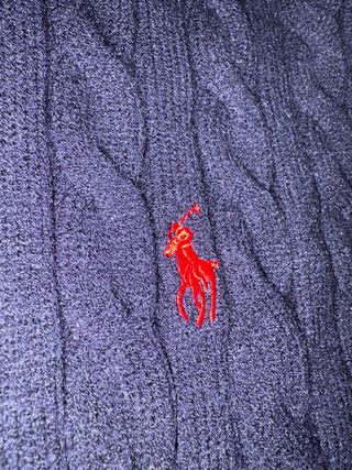 Jersey Polo Ralph Lauren Azul Cable Knit