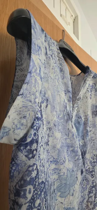 Camiseta estampada azul - MANGO