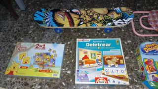 Gran lote juguetes infantiles, bici, patines y más