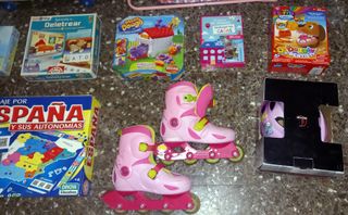 Gran lote juguetes infantiles, bici, patines y más