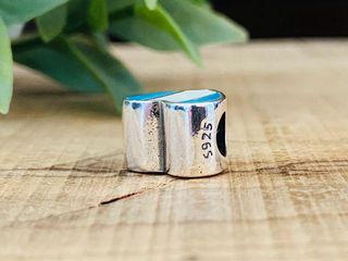 Charm Corazón Guatemala Bandera - Plata