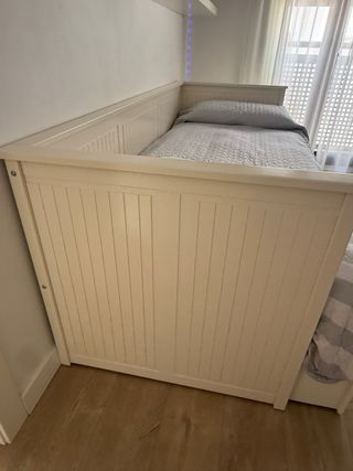 Cama nido blanca con cajones