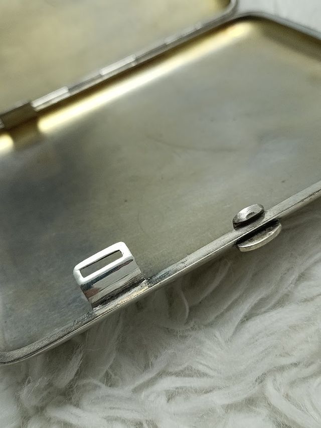 Pitillera Plata 800, año 1910, peso 255gr / 9oz