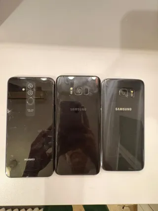 Lote 7 móviles Samsung negros