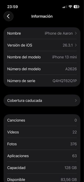 iPhone 13 mini 128GB Rojo