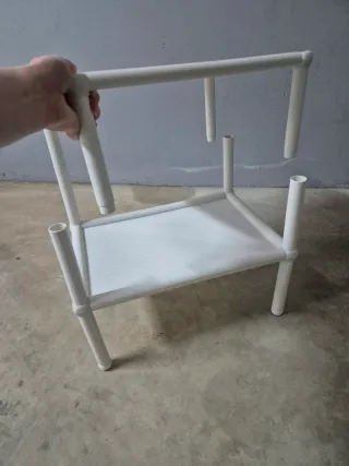Estantería Plástico Desmontable Blanca