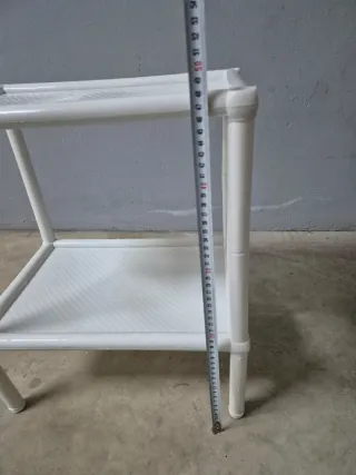 Estantería Plástico Desmontable Blanca