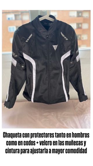 Casco Moto MT con Doble Visor, Guates y Chaqueta