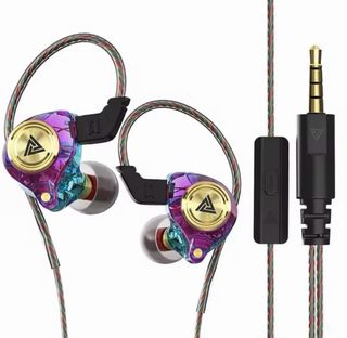 Auriculares Gaming Transparentes Dorados