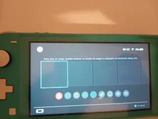 Nintendo Switch Lite Verde + estuche azul