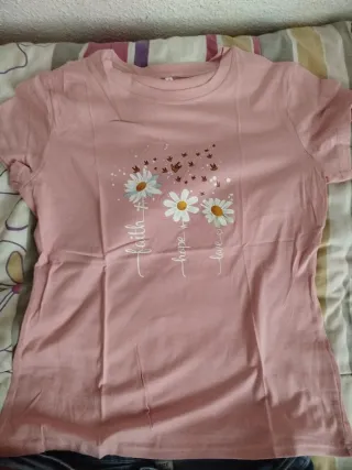 Lote 4 camisetas mujer manga corta